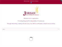 Tablet Screenshot of jordanchamber.org